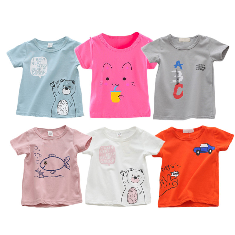 Baby Clothing Sale - تي شيرت قطن للأطفال البنات والأولاد