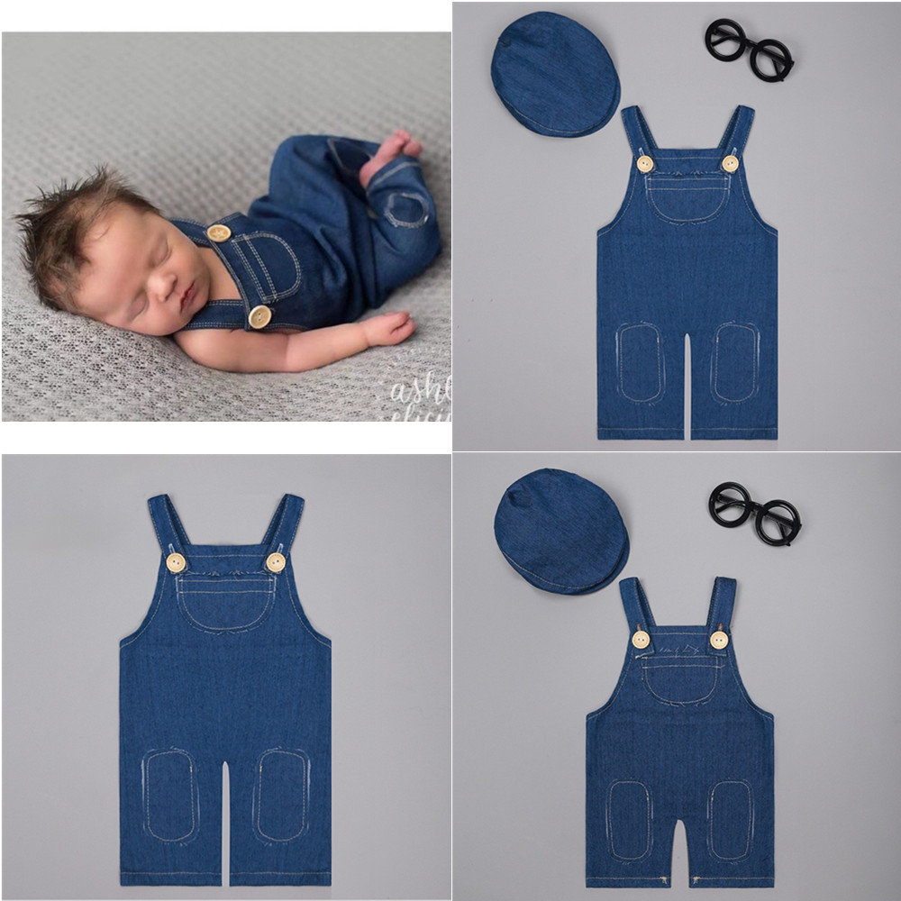 Baby Clothing 1 Year Old - ❤️ الوليد التصوير الملابس وزرة الدنيم