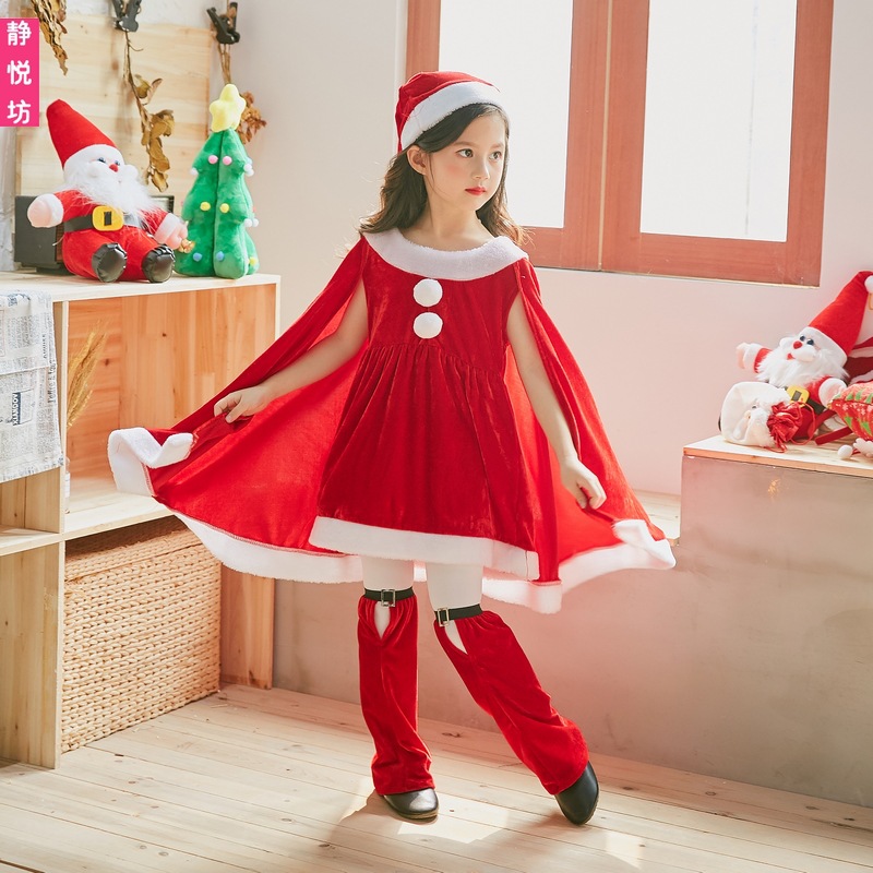 Baby Clothing Unit - فساتين الفتيات الحمراء مع كيب طفل