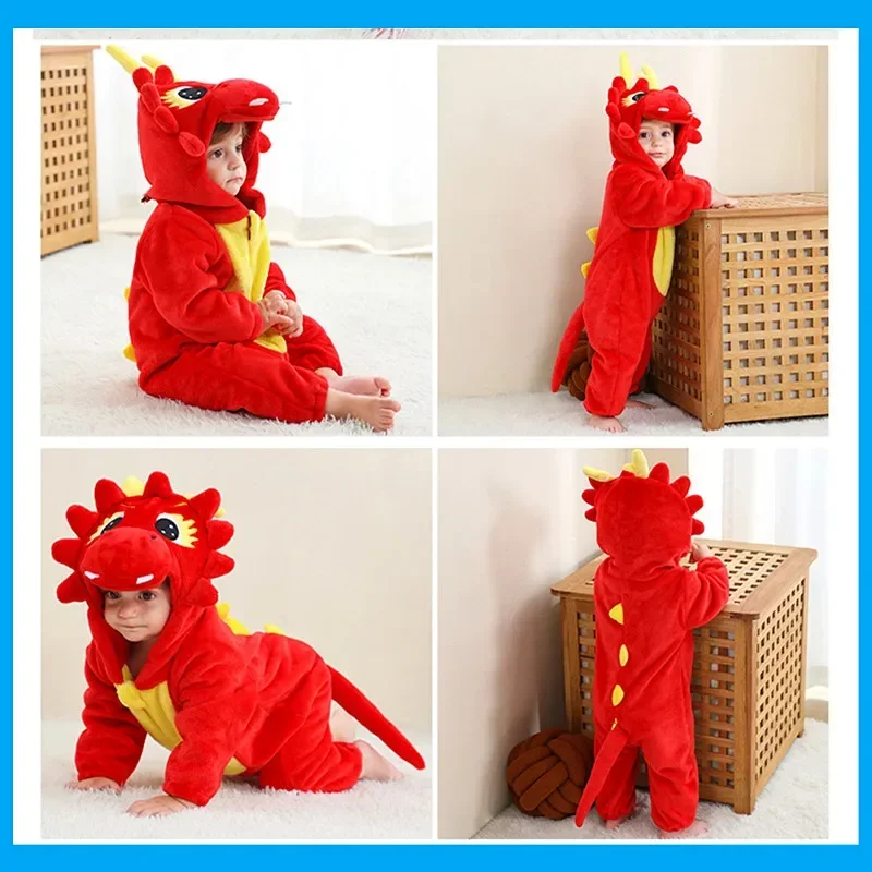 Baby Clothing Unit - لطيف الطفل الأخضر ديناصور ارتداءها الحيوان