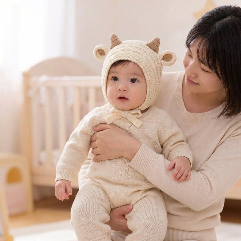 قبعة شتوية محبوكة دافئة للأطفا - مراجعة Baby Hat Beanie وسعره