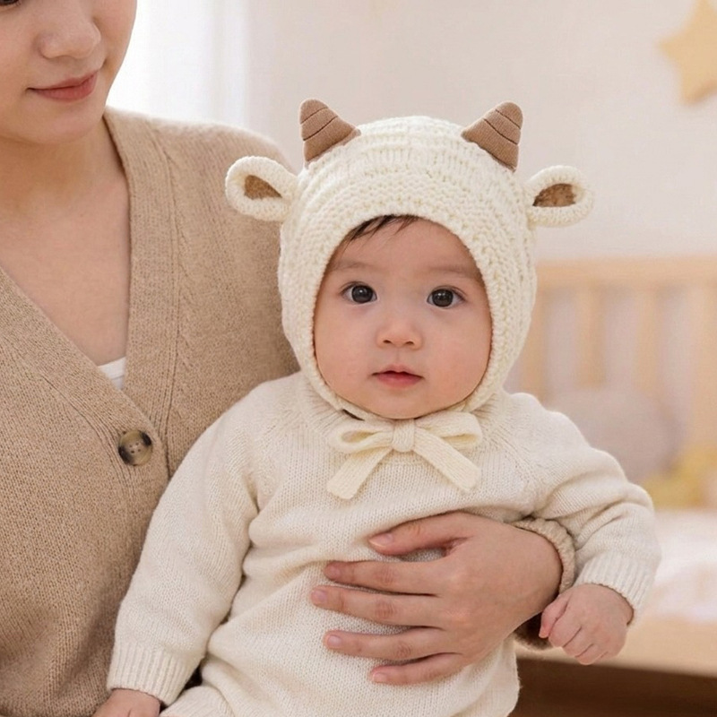 قبعة شتوية محبوكة دافئة للأطفا - مراجعة Baby Hat Beanie وسعره