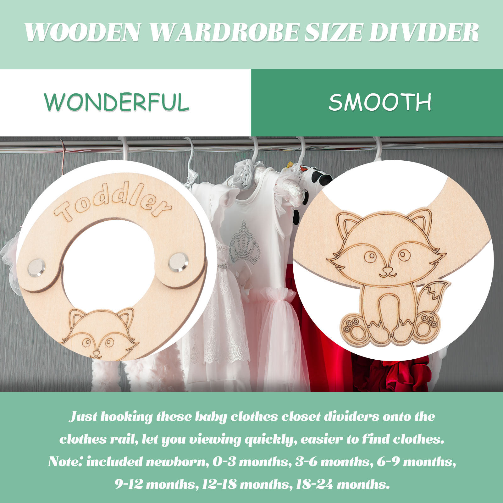 8 قطع فواصل مقاسات ملابس الأطف - مراجعة Baby Clothing Wardrobe وسعره