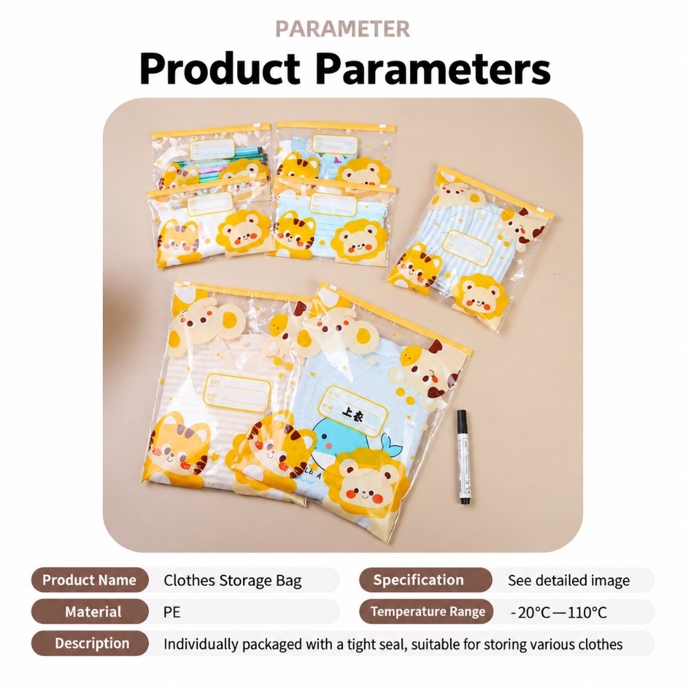 10/15 قطعة، أكياس تخزين بتصميم - مراجعة Baby Clothing Types وسعره