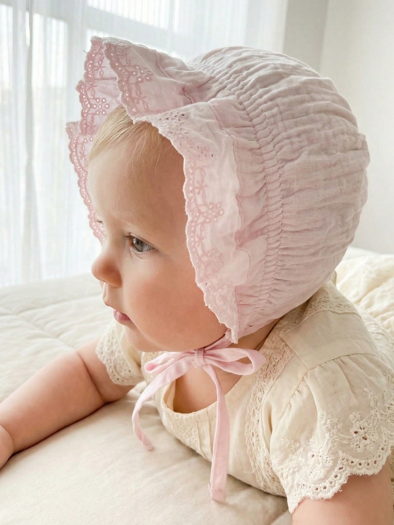 قبعة أطفال دانتيل عتيقة بنمط ا - مراجعة Baby Hat Beanie وسعره